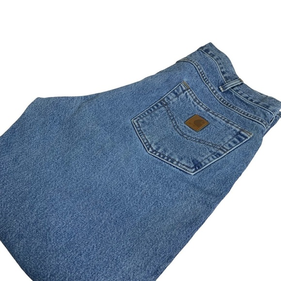 Carhartt 5 Pocket Traditional Light Wash Jean Size 36”X30 Straight Leg Relax Fit - Picture 1 of 4